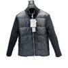 Factory Real Shot D Brand Oblique Print Full Print Knitted Stand Collar down Jacket Commuter Warm Casual Couple Coat