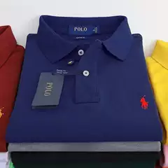 Summer Men's Polo Shirt with Pony Embroidery, Breathable Pure Cotton, Turn-Down Collar, Short-Sleeve, Business Casual, Solid Color, Loose Fit, Versatile
