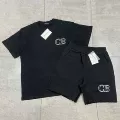 Cb suit printed hollow black