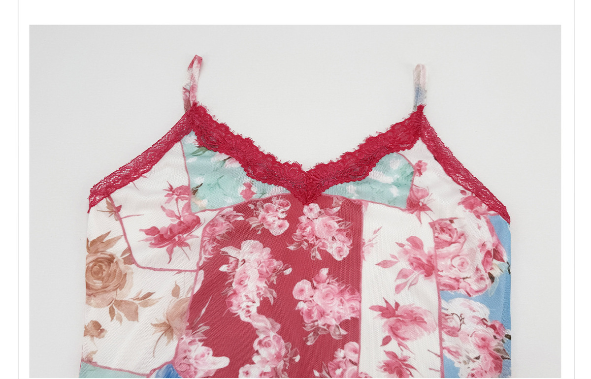 Set áo cardigan ren phối váy hai dây đuôi cá họa tiết hoa — Áo, Váy hai dây, Bộ