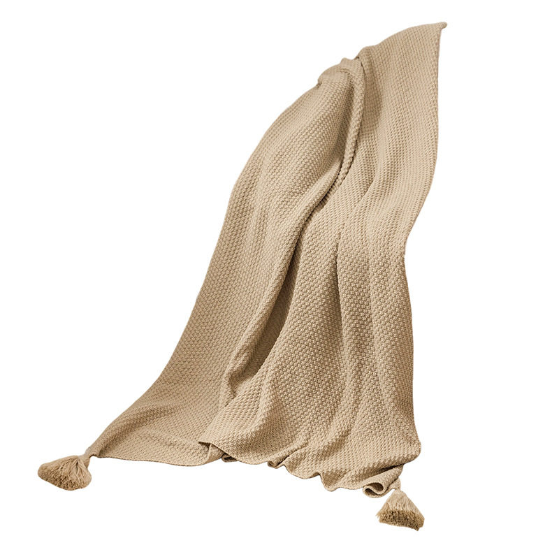 Scandinavian Sofa Throw Blanket 2025 New Office Nap Type a Knitted Blanket Aviation Blanket High-End Blanket