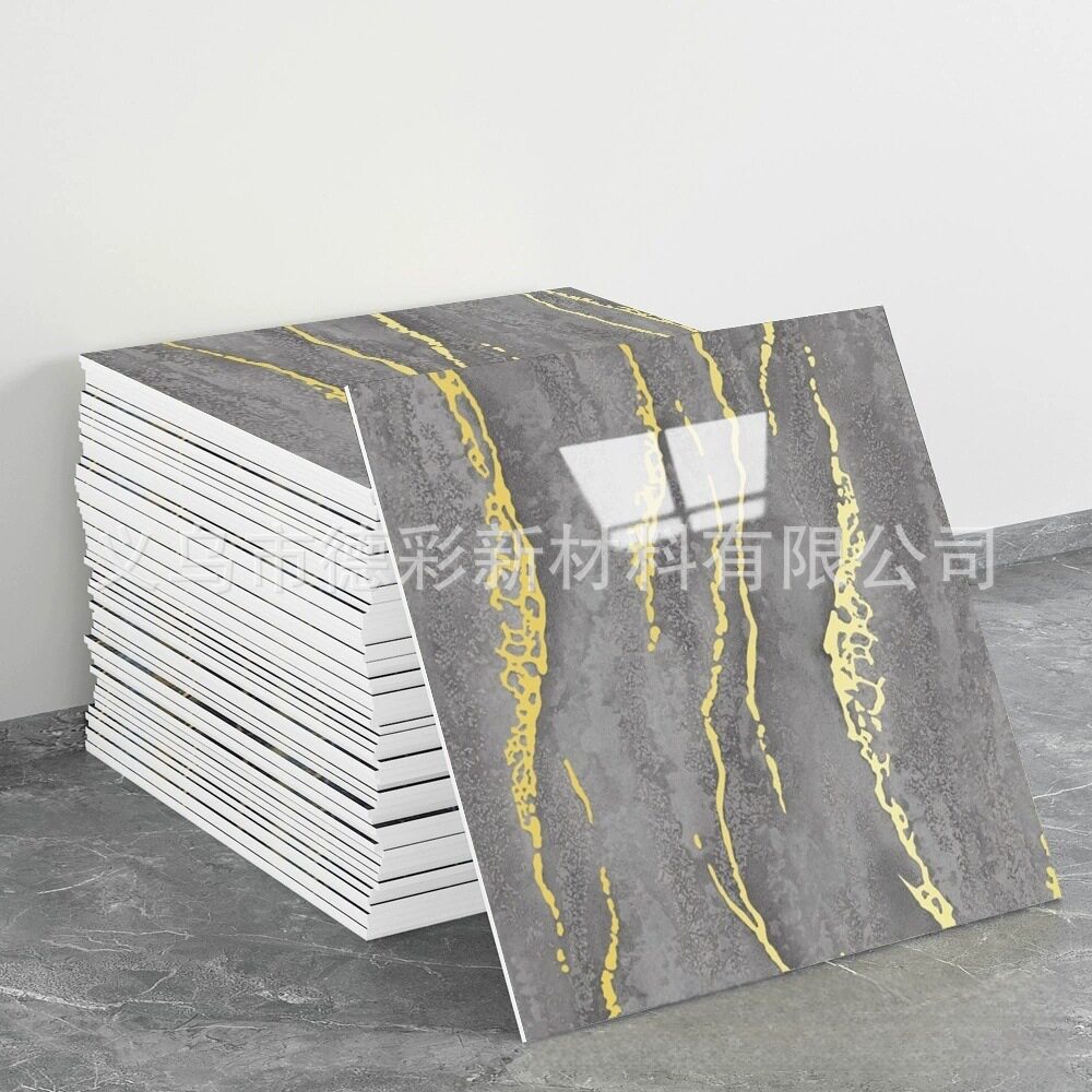 自粘防水仿瓷砖墙贴铝塑板翻新装饰遮丑大理石厨房墙面贴纸卫生间