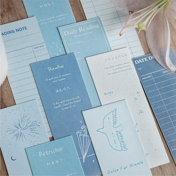 Mo Mo Reading Card Bookmark Reading Fun Notes Creative Ins Retro Student Reading Memo Marking Book Page Clip Card