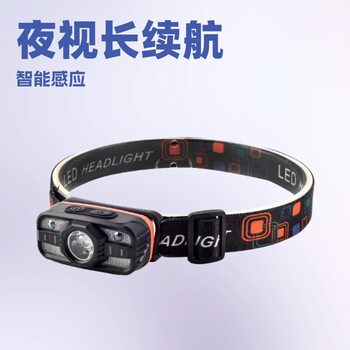 Cross-Border Sensor Headlamp, Multi-Functional Rechargeable Night Running Mini Headlamp, Outdoor Led Night Fishing Strong Light Head-Mounted Lamp