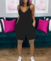 Solid Black Shorts