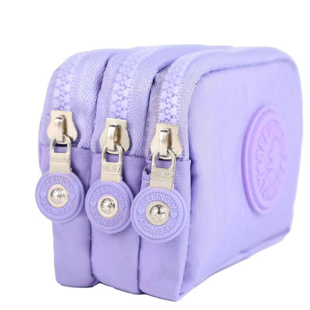 Factory direct foreign trade coin purse cross-border gift simple waterproof key bag nylon zipper coin purse wholesale
