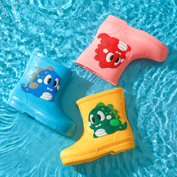 Baby Rain Boots Girls Cute Cartoon Outdoor Anti-slip Soft Bottom Baby Rain Boots Children Rain Boots Spring and Autumn Boys