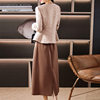 Woolen Small Fragrance Suit Autumn Two-Piece High-End Elegant Slimming Look Suit Skirt Mother's Wear 3689