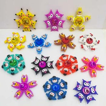 Cross-border creative cute princess cartoon top toy children boy gift rotating fingertip top decompression toy