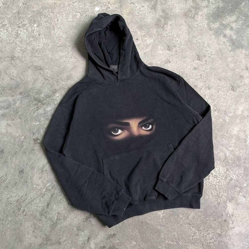 Yao888 Vintage Casual Hooded Sweatshirt Album Graphic Printi
