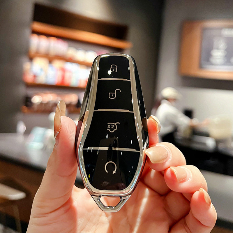 Suitable for BYD Key Case Qin PLUS Tang dmi Dolphin e2 Case Song pro Qin Han ev High End Fashion Case Bag Buckle