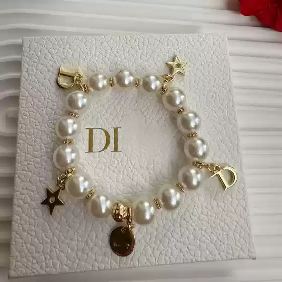 D Brand New Phone Chain Bracelet Element DIY Pearl Bracelet Bangle Adjustable Size Gift Box Exquisite