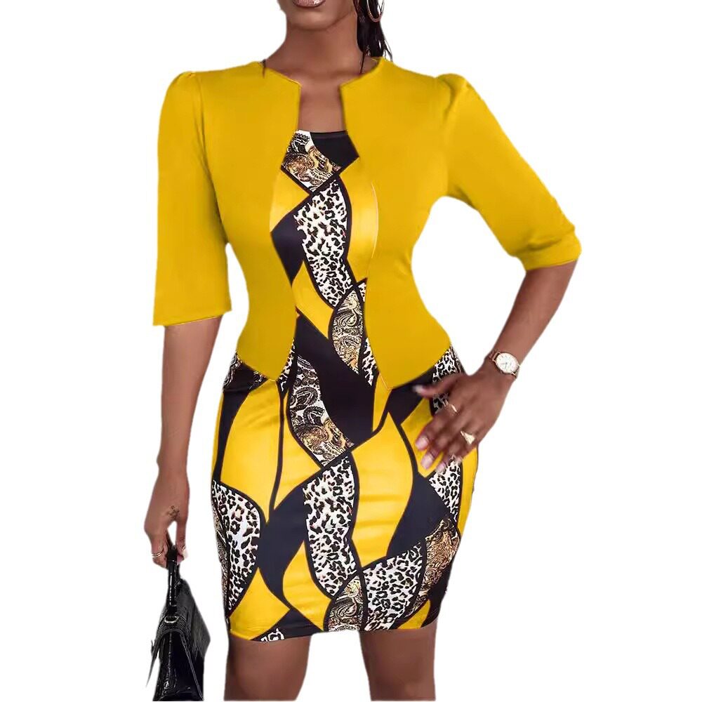 Plus Size Womens Floral Bodycon Dress Stylish Comfortable Versatile Perfect for Work or Casual Occasions Wholesale