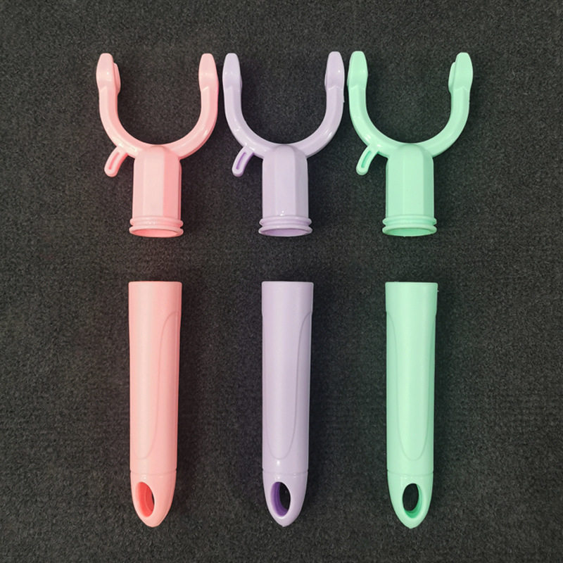 Plastic clothes fork accessories clothes fork head brace anti-slip handle clothes pole handle tail sleeve socket inner diameter 19mm