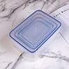 Lock Four-Piece Set of Transparent Plastic Food Storage Boxes, Food-Grade Sealed Refrigerator Storage Boxes, Commercial Food Storage Boxes