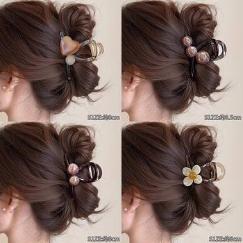 Large Hair Clip for the Back of the Head, Shark Clip Hair Accessory, High-End Half-Up Hair Tie for Women, Wholesale from Manufacturer, Large Quantity