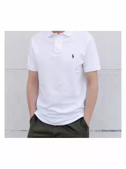 Foreign Trade Spot Rl Basic Simple Pony Logo Embroidered Polo Shirt Lapel Short-Sleeved Tops for Men and Women Cross-Border