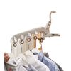 Five-Hole Folding Clothes Hanger, Thickened Plastic Clothes Drying Rack, Travel-Friendly, Rotatable, Adjustable, Multifunctional Sock Drying Rack