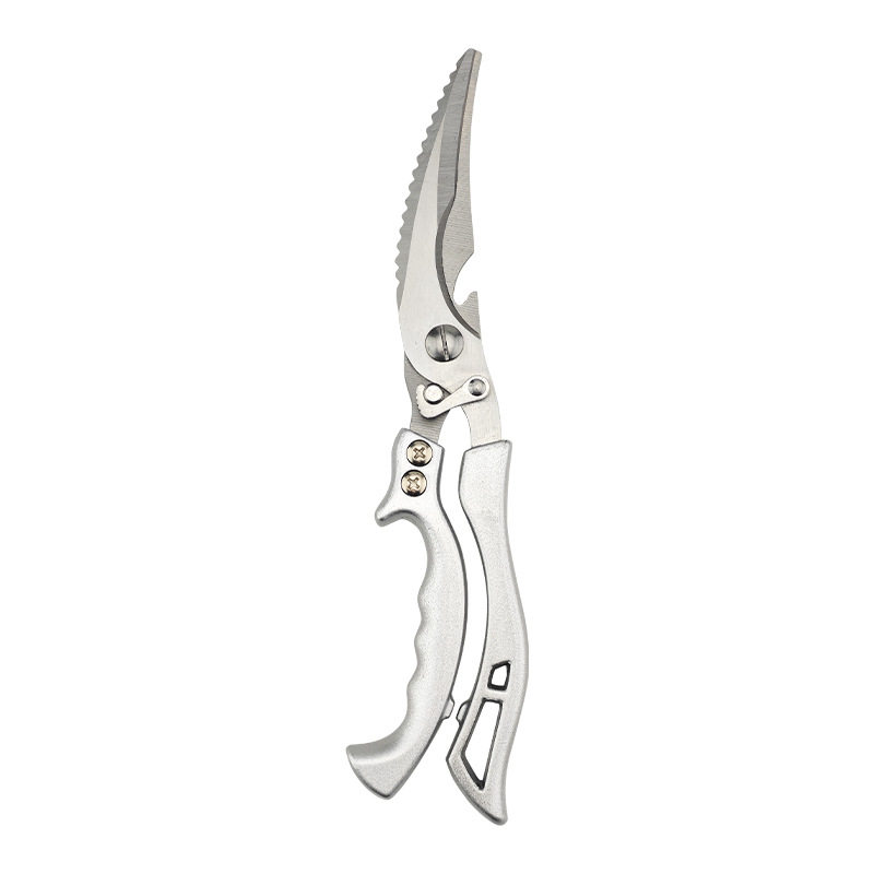 Powerful Chicken Bone Scissors, Kitchen-Specific Aluminum Alloy Pointed Scissors, Exclusively for Cross-Border Supply by Twins Dragon