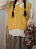 V-Neck Embroidered Knitted Vest for Women, Retro Floral Niche Design Sweater Vest, Fashionable and Versatile