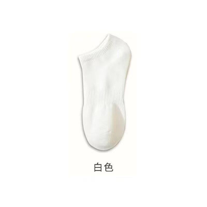 诸暨黑白纯色中筒运动袜子透气吸汗男袜防臭高颜值低帮短筒长袜女