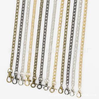 In-Stock Double Woven Chain 1.2m Clasp Chain for Bags, Chain Strap Accessories, Bag Strap Shoulder Strap Lobster Clasp