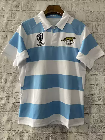 Rugby Jersey 2023 World Cup Argentina Home and Away Rugby Jersey Men's Short Sleeve Sports