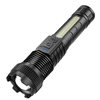White Laser Highlight Flashlight Rechargeable Red Blue High Power LED Flashlight Side Light Outdoor Lighting Flashlight