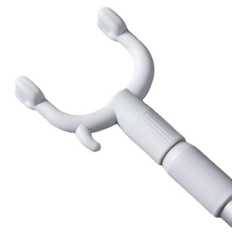 Clothes pole space aluminum retractable clothes fork balcony clothes pole home extended creative clothes pole hanging fork
