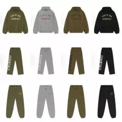 Correct Version Fog 25Fw Autumn and Winter New Letter Print Long-Sleeve Fleece-Lined American-Style Heavyweight Hoodie