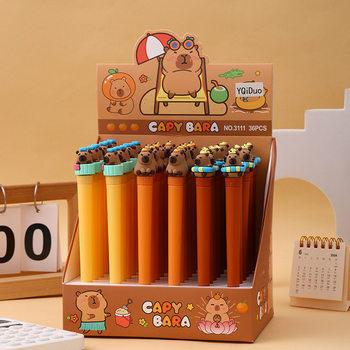 New cartoon card Pibala turn neutral pen can turn decompression gift pen student personality prize pen black