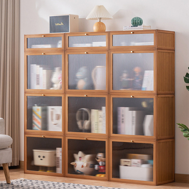Multi-Layer Floor-Standing Storage Rack Stacking Storage Box Combination Storage Cabinet Living Room Storage Cabinet Bedroom Storage Storage Rack