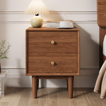 Nordic Solid Wood Bedside Table Bedroom Storage Home Storage Cabinet Modern Simple Storage Side Cabinet Minimalist Cabinet