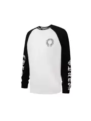 25 New Long-Sleeved T-Shirts for Men and Women, Same Style Color-Blocked Raglan Long-Sleeved T-Shirts, Casual and Versatile
