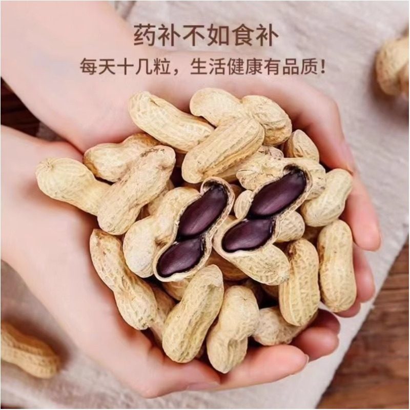 25 Years Original Selenium-Rich Black Peanuts with Shells, Small Black Peanuts, Sweet Black Skin Healthy Snacks 500g Yunnan Specialty