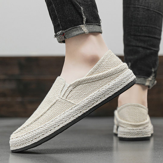 Canvas Men's Shoes Summer Breathable 2024 New Old Beijing Cloth Shoes Men's Casual All-match Non-slip Deodorant Soft Sole Board Shoes