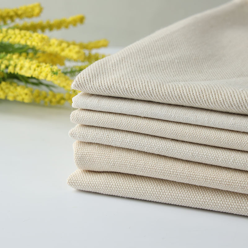 Spot polyester cotton canvas 8 A 12 A 16 A gray fabric natural color GRS black recycled cotton canvas handbag canvas fabric