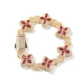 Golden red corundum