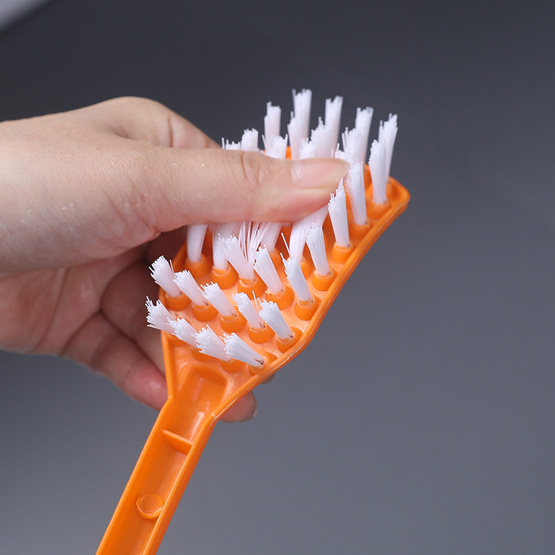 Multifunctional Hard-Bristled Cleaning Brush, Plastic Candy-Colored Toilet Brush, Hangable Toilet Brush, Colorful Toilet Square Brush