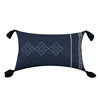 Cross-border Bohemian Ethnic Style Pillow Cushion Cover Blue Tassel Pillow Cover Sofa Pillow Cover