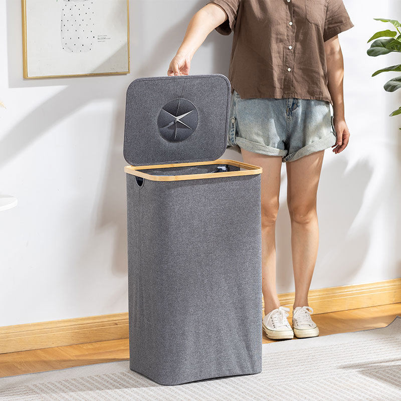 Cross-Border Deposit Bottle 100L Collection Basket Storage Basket Household Large-Capacity Dustproof Storage Dirty Clothes Basket Collapsible Storage