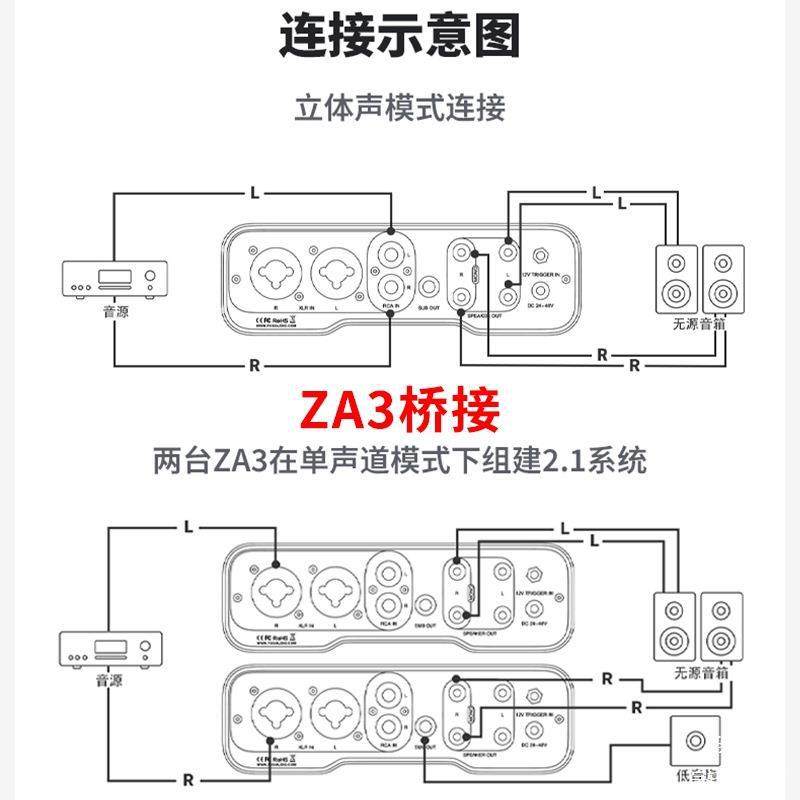 Fosiaudio Za3 Balanced Audiophile Digital Amplifier Hifi Home High Power