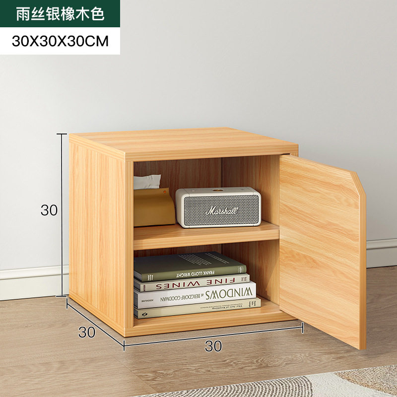 自由组合格子柜书本收纳柜储物柜简易书架阶梯柜玻璃小书柜方格柜