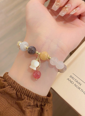 枯海玫瑰太翠玉手链公主风