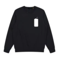 Sweatshirt crew neck black big horse white label