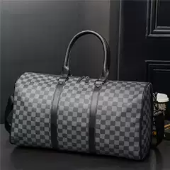 Large Capacity Plaid Travel Bag Retro Casual Backpack Handbag Shoulder Bag Crossbody Bag Travel Bag Fitness Bag