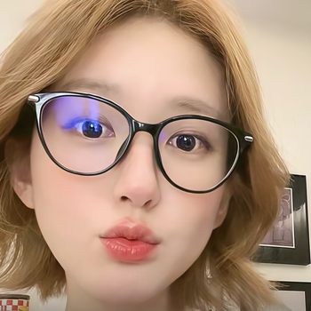 New Tr90 Large Frame Glasses Ultra-Light Makeup Artifact Optical Glasses Glasses Frame Can Be Equipped with Prescription Flat Glasses 50