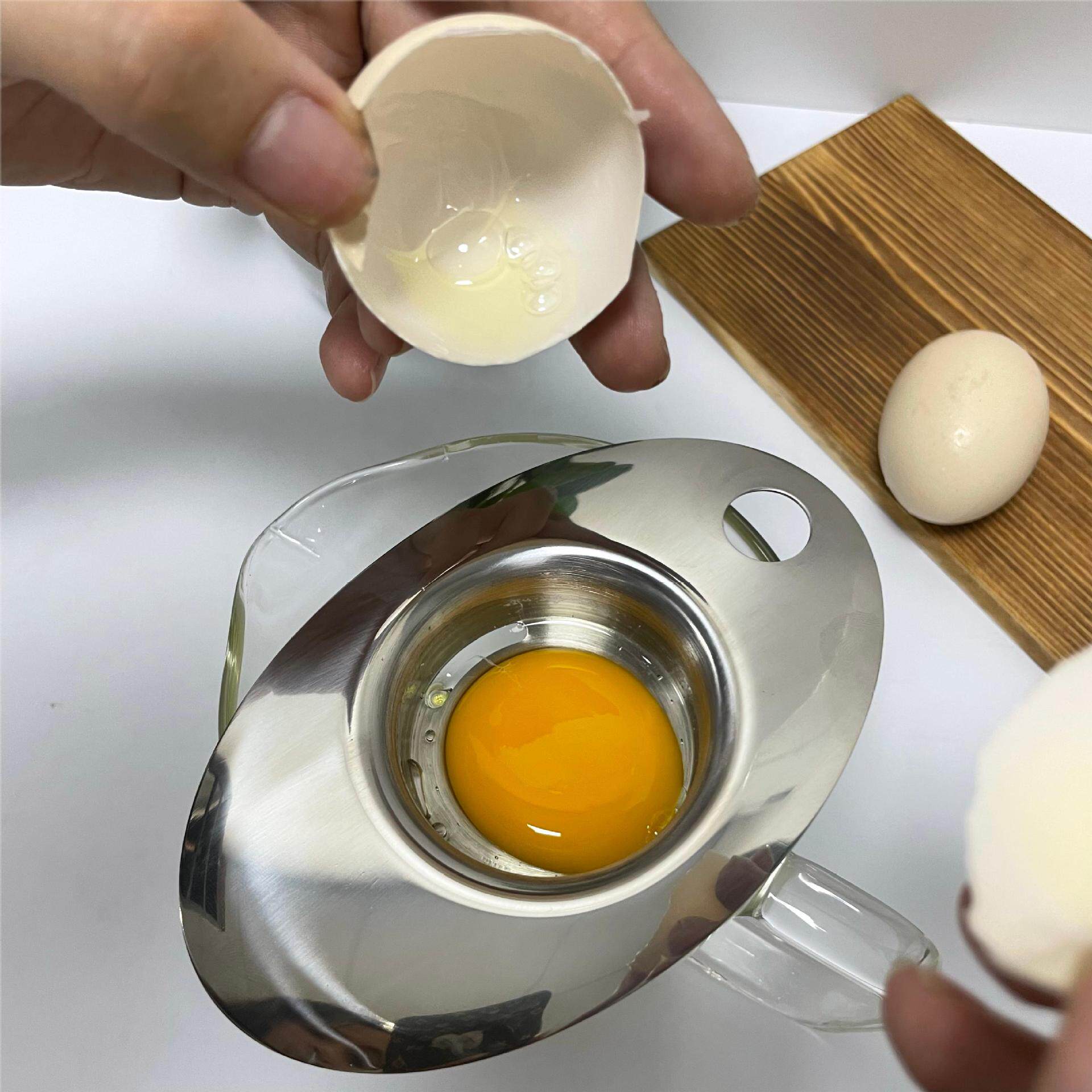 304 stainless steel egg white separator egg yolk egg white separator egg liquid filter baking egg cup