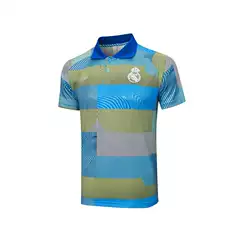 New Real Madrid Paris Chelsea Football Training Uniform Polo Shirt Short-Sleeved Lapel Top Summer Sports Uniform T-Shirt