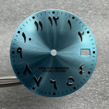 S-logo Arabic numerals sun print factory watch watch accessories literal dial for 28.5mm